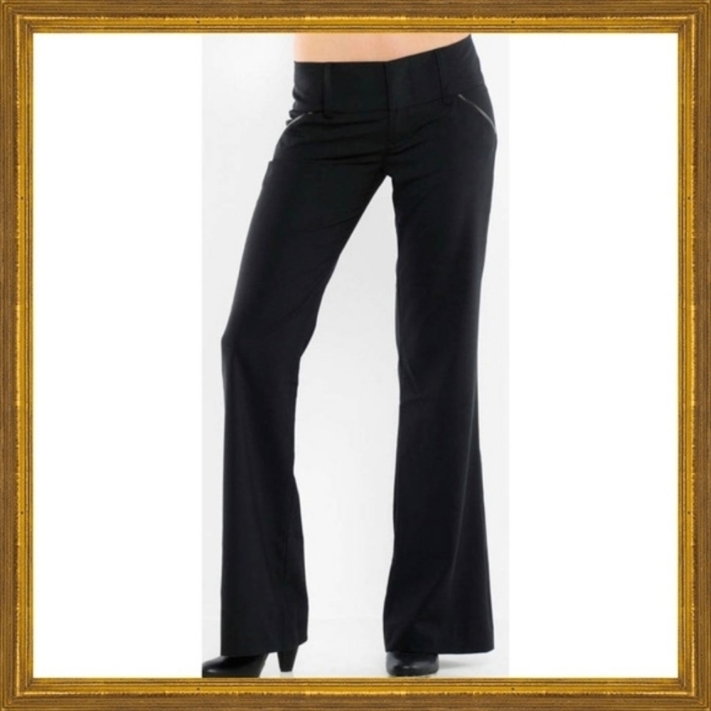 Alice + Olivia Black Flare Pants